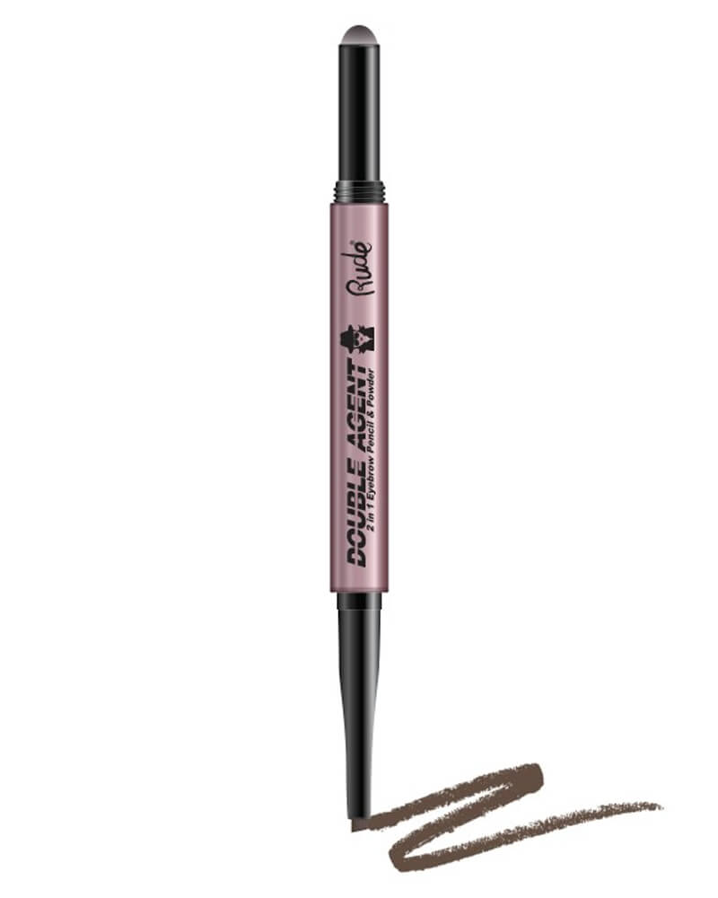 Rude Cosmetics Double Agent 2 in 1 Eyebrow Pencil & Powder Neutural Brown (U) 0 g