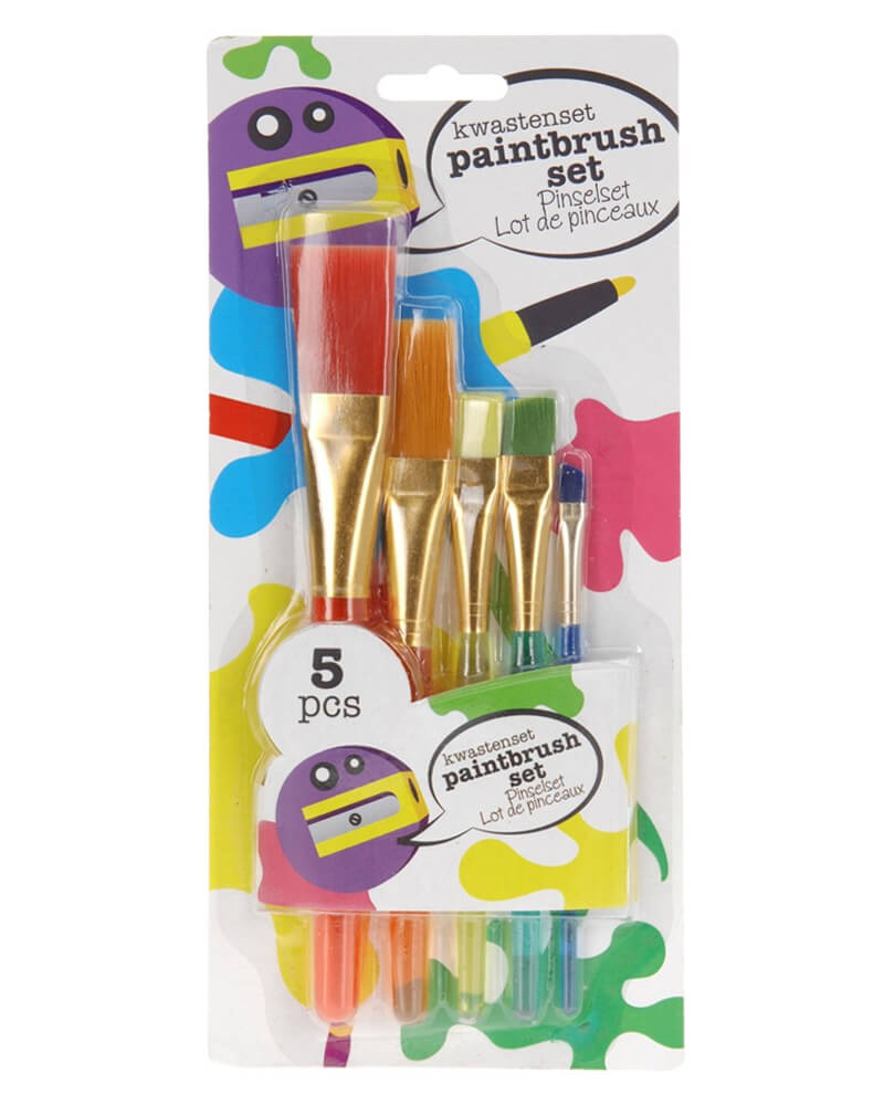 Kreativ Penselsæt (U) 5 Stk Arts & Entertainment Hobbies Creative Beautycos