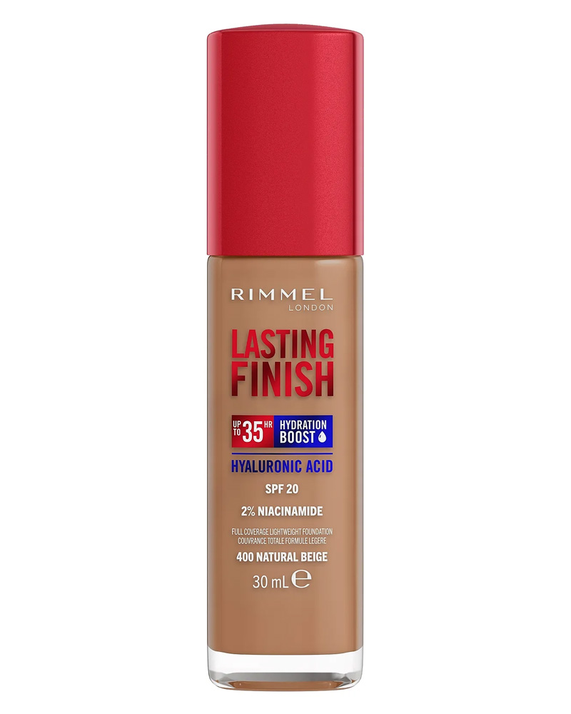 Rimmel London Lasting Finish Foundation 400 Natural Beige 30 G Health & Beauty Personal Care Cosmetics Makeup Face Foundations Concealers Beautycos