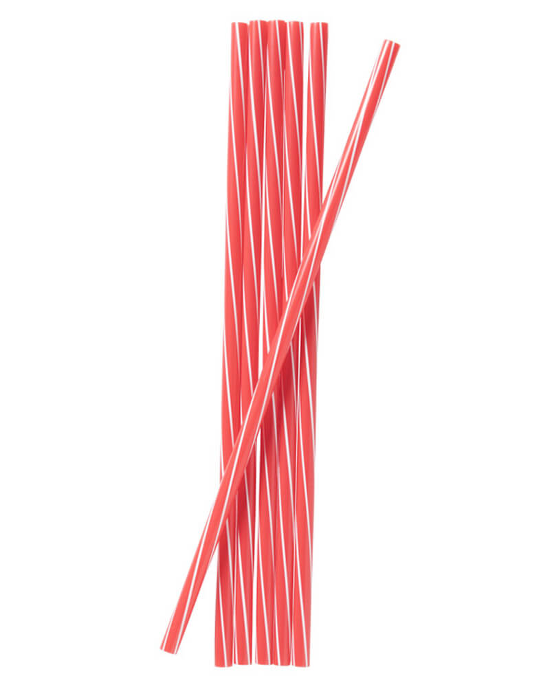 Excellent Houseware Plastik Sugerør Rød 6 Stk Arts & Entertainment Party Celebration Supplies Beautycos