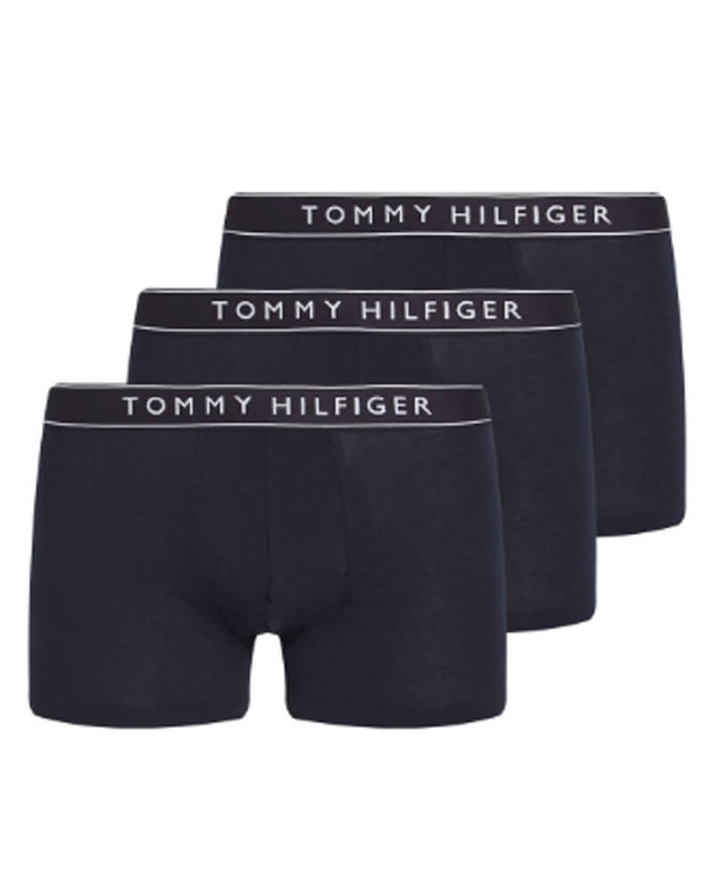 Tommy Hilfiger Everyday Essentials Trunks 3-Pack Navy Str Xxl 3 Stk Apparel & Accessories Clothing Underwear Socks Beautycos