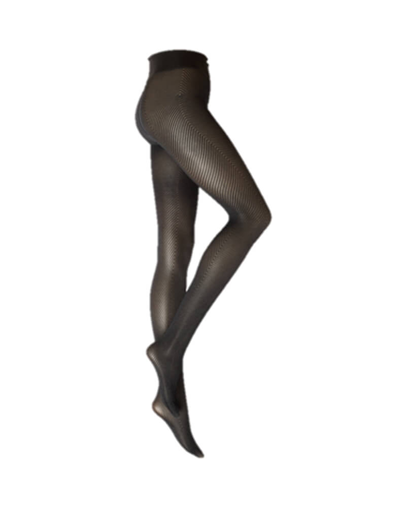 Decoy Herring Bone Tights (70 Den) - Black M L Apparel & Accessories Clothing Underwear Socks Beautycos
