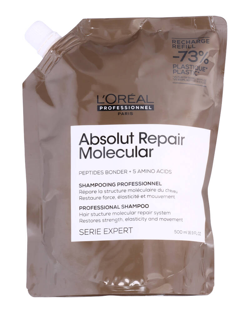 Loreal Absolut Repair Molecular Shampoo Refill 500 ML Health & Beauty Personal Care Hair Conditioner Beautycos