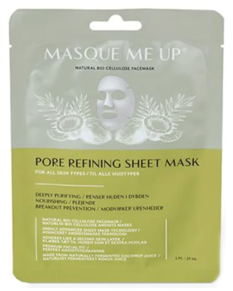 Masque Me Up Natural Bio Cellulose Facemask - Pore Refining Sheet Mask 25 ML Health & Beauty Personal Care Cosmetics Skin Masks Peels Beautycos