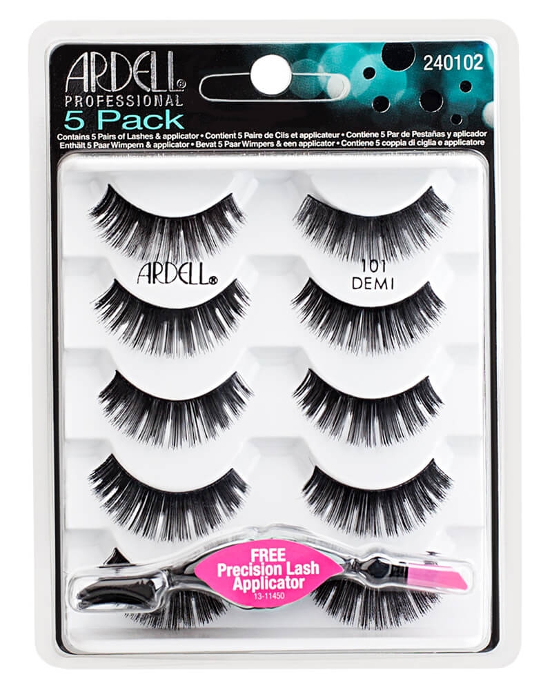 Ardell Natural Demi 101 Black 5-Pack Health & Beauty Personal Care Cosmetics Makeup Eye False Eyelashes Beautycos