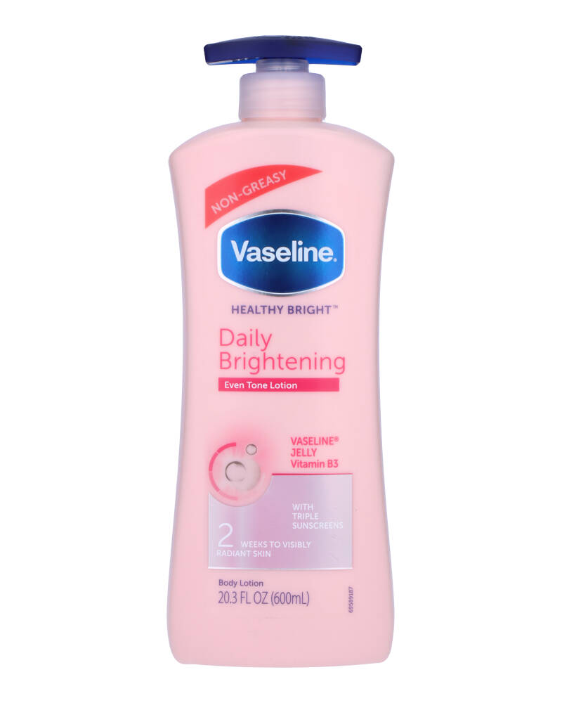 Vaseline Healthy Bright Daily Brightening Body Lotion 600 ML Health & Beauty Personal Care Cosmetics Skin Moisturizer Beautycos