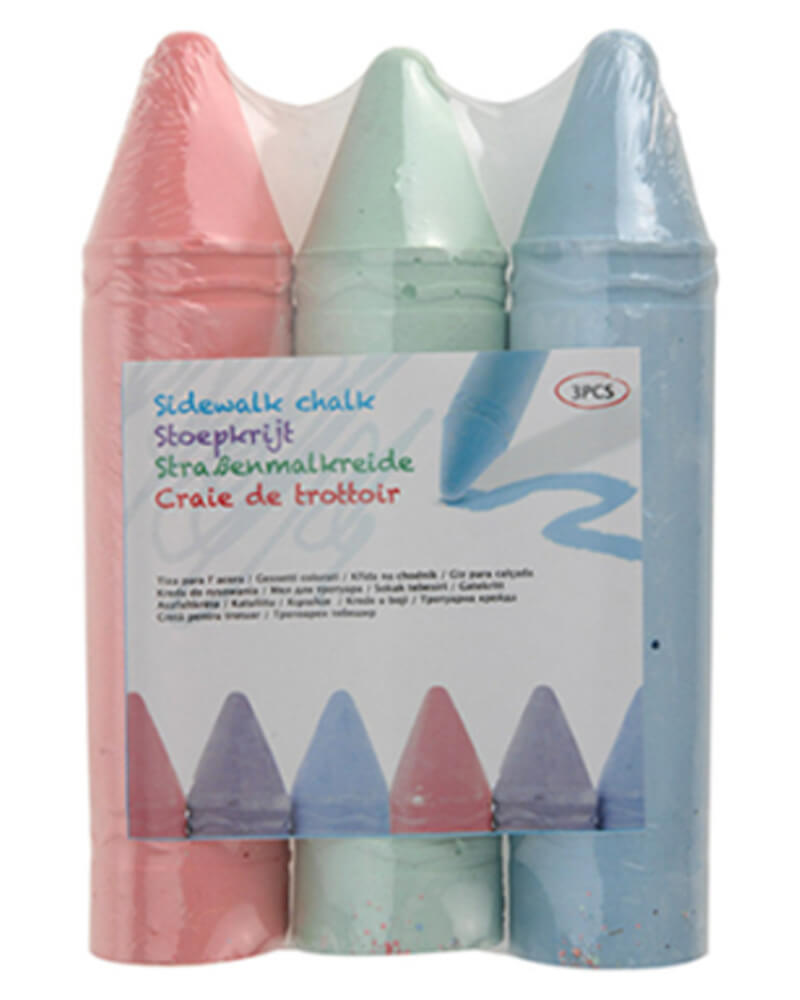 Kreativ Farvekridt Rød 3 Stk Arts & Entertainment Hobbies Creative Beautycos