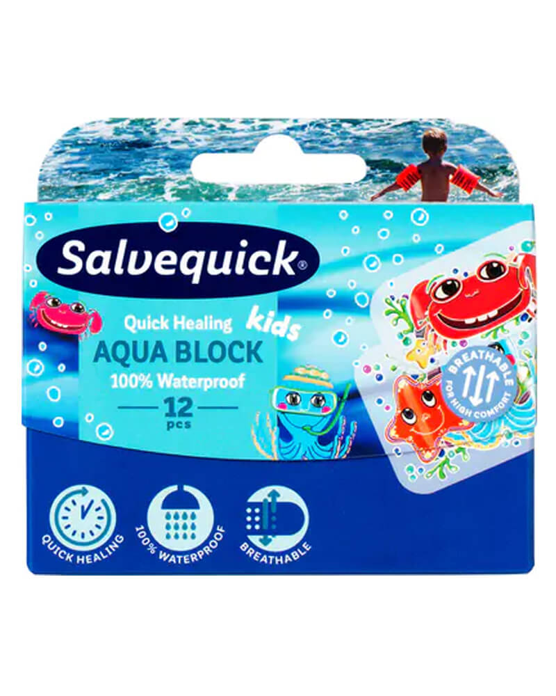 Salvequick Vandfast Børneplaster 12 Stk Health & Beauty Care First Aid Medical Tape Bandages Beautycos