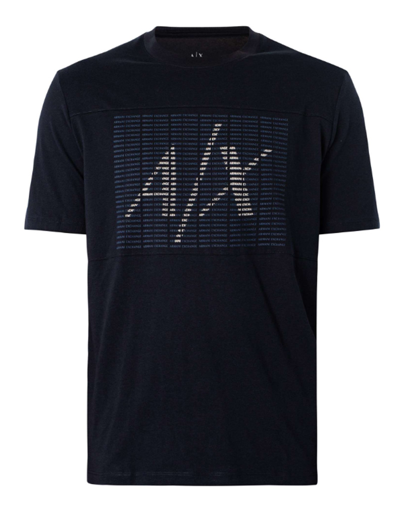 Armani Exchange Men Graphic T-Shirt Navy Str M Apparel & Accessories Clothing Shirts Tops Beautycos