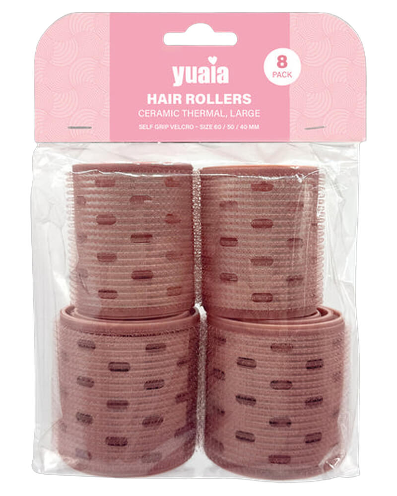 Yuaia Hair Rollers Cermaic Thermal Large Size 60/50/40 mm   8 stk.