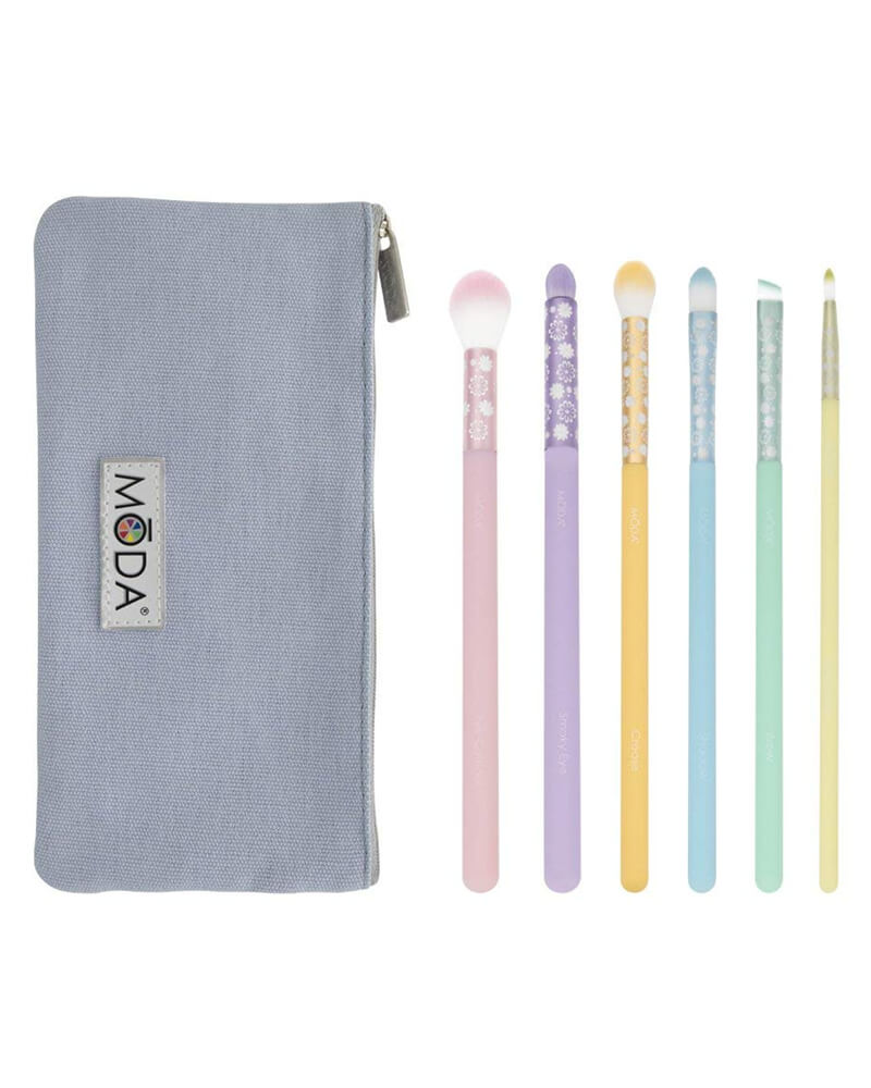 Moda Posh Pastel Delicate Eye Kit 7 Stk Health & Beauty Personal Care Cosmetics Cosmetic Tools Makeup Brushes Beautycos