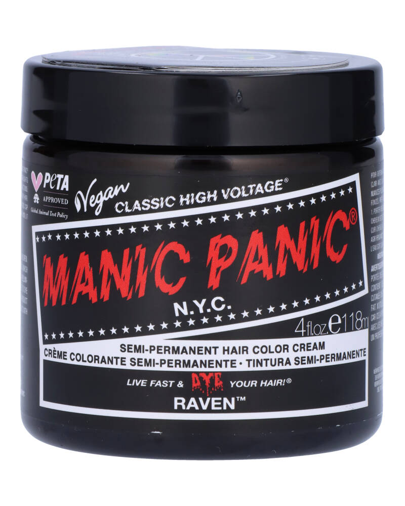 Manic Panic Semi-Permanent Color Cream Raven 118 ML Health & Beauty Personal Care Hair Beautycos