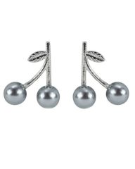 Everneed Kirsebær øreringe - grå/sølv (U) 