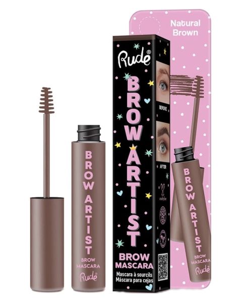 Rude Cosmetics Brow Artist Brow Mascara Natural Brown