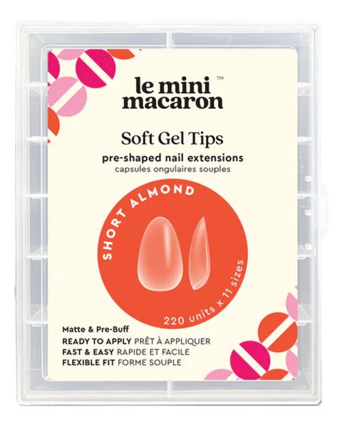 Le Mini Macaron Soft Gel Tips Short Almond