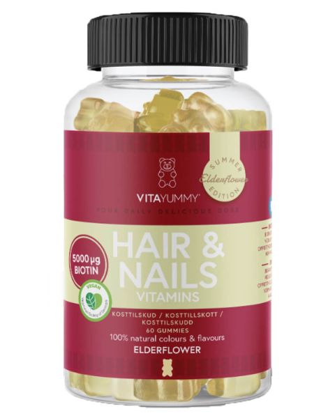 Vitayummy Hair & Nails Vitamins Elderflower Summer Edition