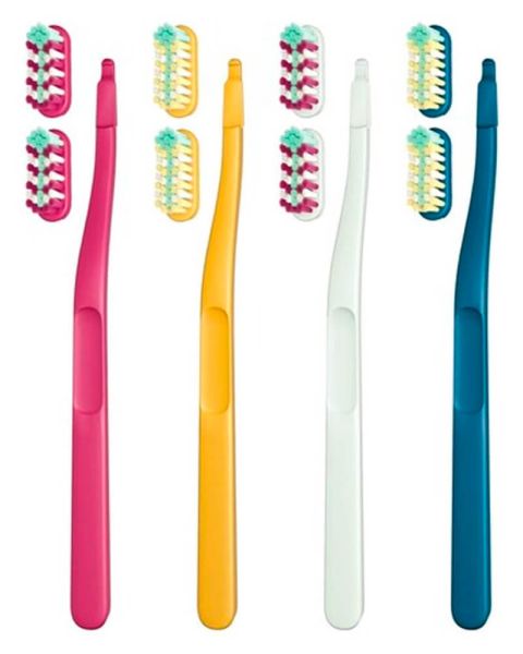 Jordan Tandbørste Change Soft Ass. Farver Replaceable 2x Heads + Handle