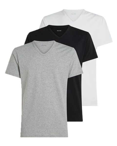 Calvin Klein Slim Short Sleeve V-Necks T-Shirts 3-Pack Str. XL