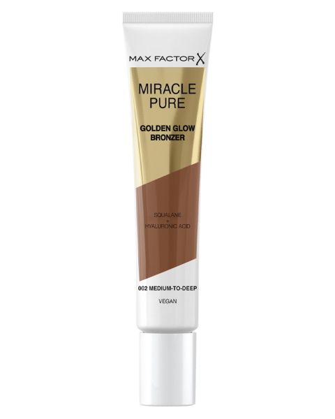 Max Factor Miracle Pure Golden Glow Bronzer 002 Medium-To-Deep Max Factor Miracle Pure Golden Glow Bronzer 002 Medium-To-Deep