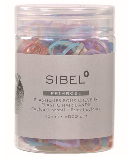 Sibel Primrose Elastic Hair Bands 20mm - Pastel Colours - P000621