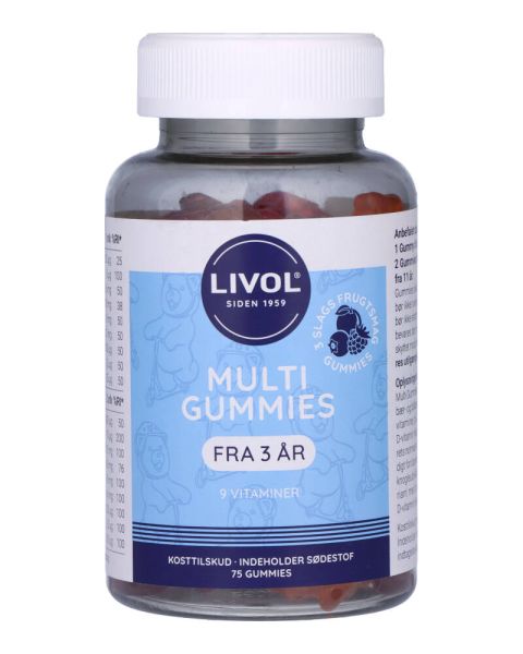 Livol Vitamin Gummies Multivitamin Frugt (U)