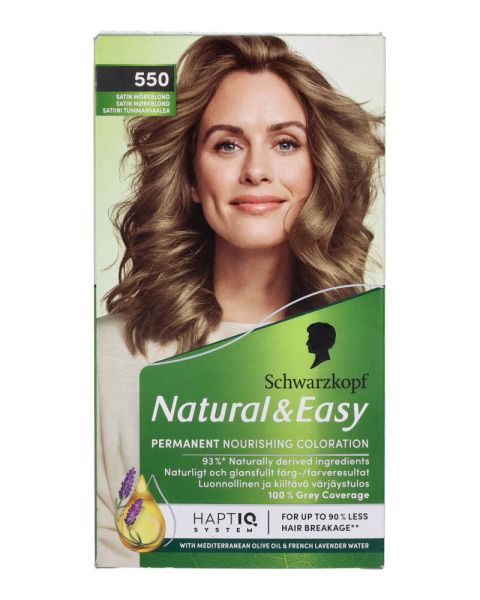 Schwarzkopf Natural & Easy 550 Satin Mørkeblond