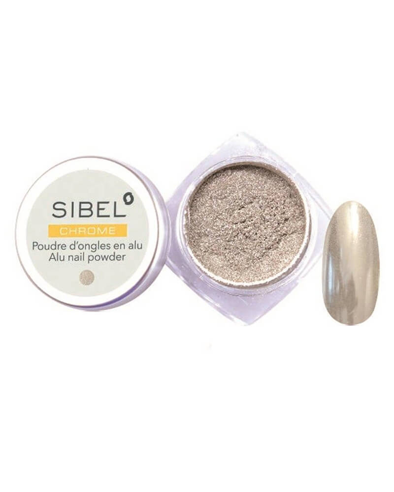 Sibel Chrome Alu Nail Powder Silver Ref 6109041 Health & Beauty Personal Care Cosmetics Art Kits Accessories Beautycos