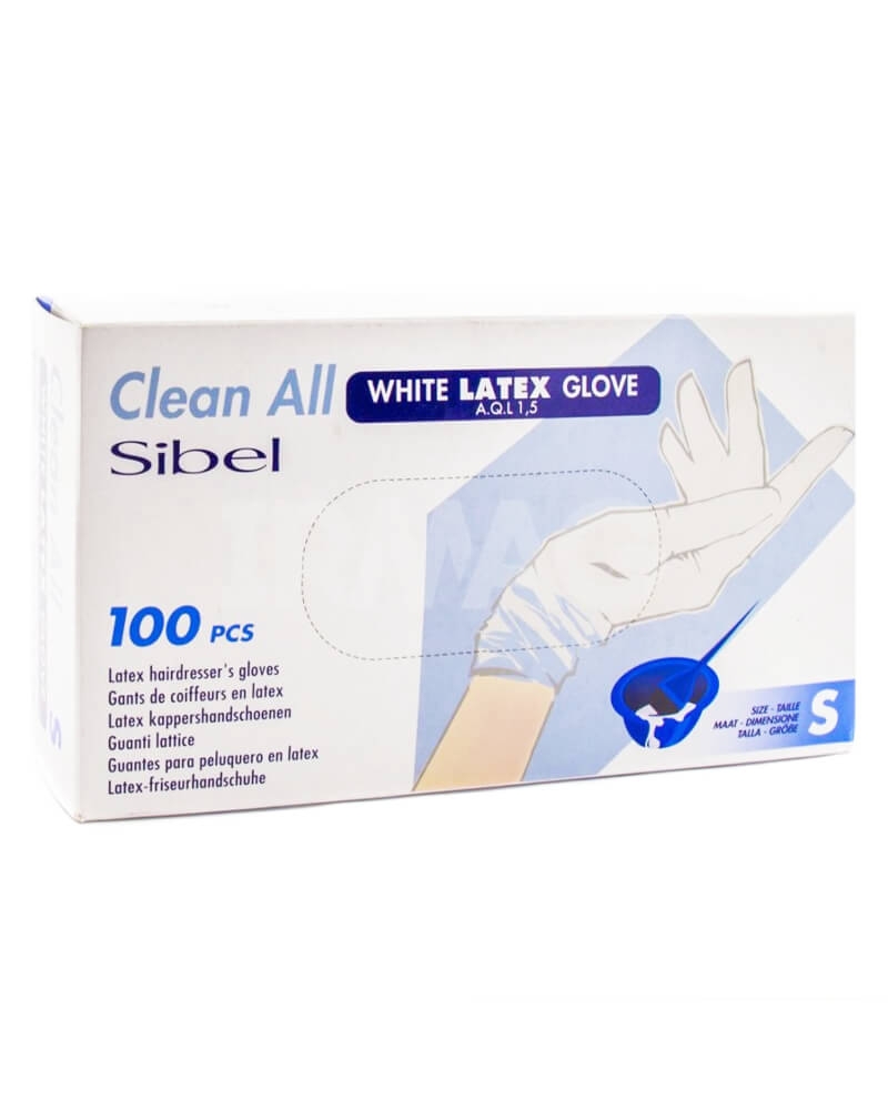 Sibel Hvide Latex Handsker Small Ref. P000257