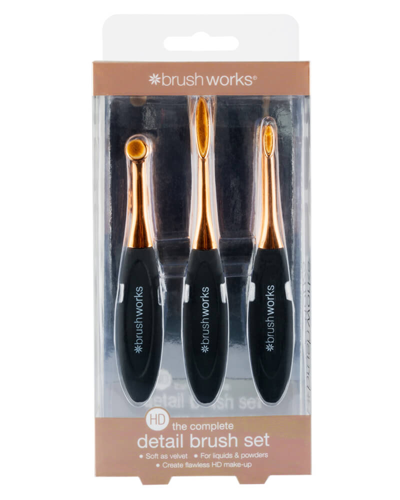 Brushworks Detail Makeupbørste Brush Set 3 Stk Health & Beauty Personal Care Cosmetics Cosmetic Tools Makeup Brushes Beautycos