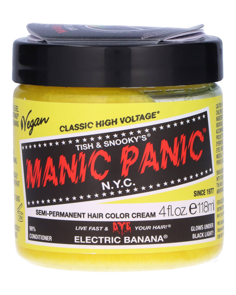 Manic Panic Semi-Permanent Color Cream Electric Banana 118 ML Health & Beauty Personal Care Hair Beautycos