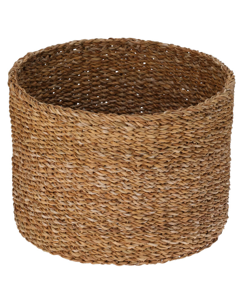 Excellent Housware H&S Collections Round Seagrass Basket 35x25