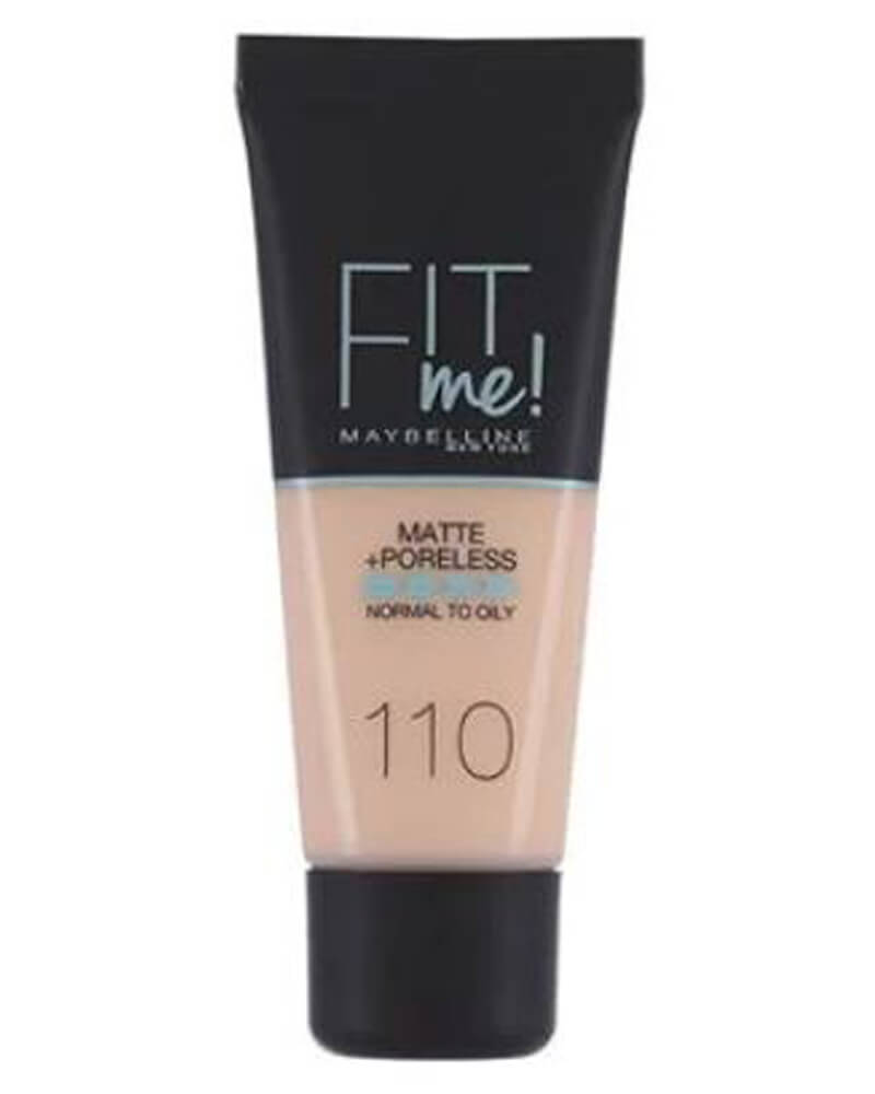 Maybelline Fit Me Matte + Poreless - 110 Porcelain 30 ML Health & Beauty Personal Care Cosmetics Makeup Face Foundations Concealers Beautycos