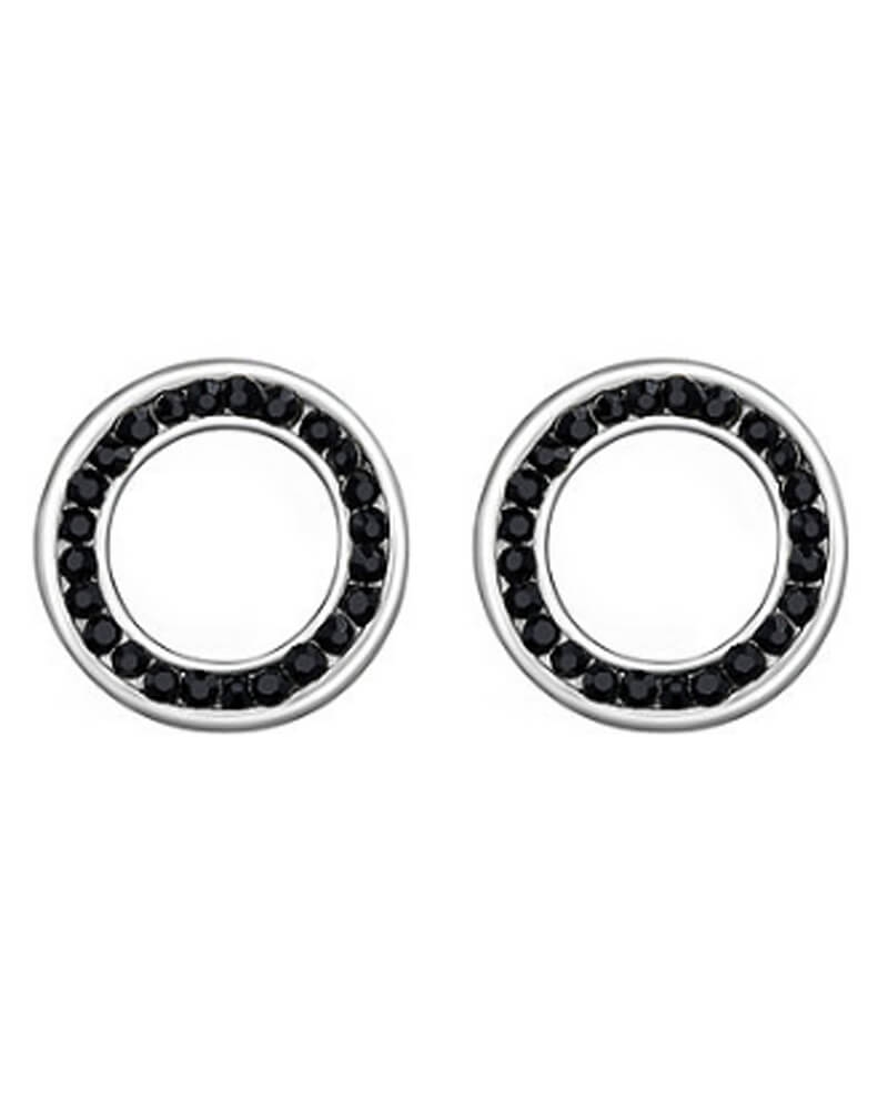 Everneed Crystal Sølvfarvet m. Sorte Sten (U)