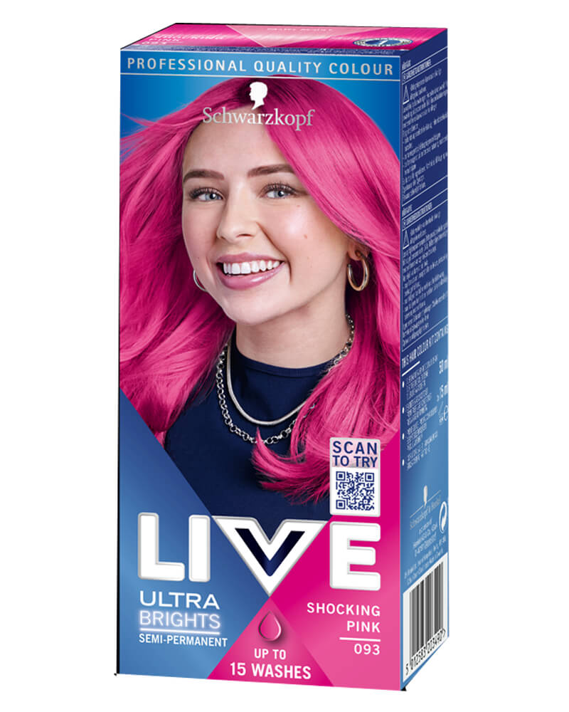 Schwarzkopf Live Ultra Brights Schoking Pink 093 (U) 50 ML Health & Beauty Personal Care Hair Color Beautycos