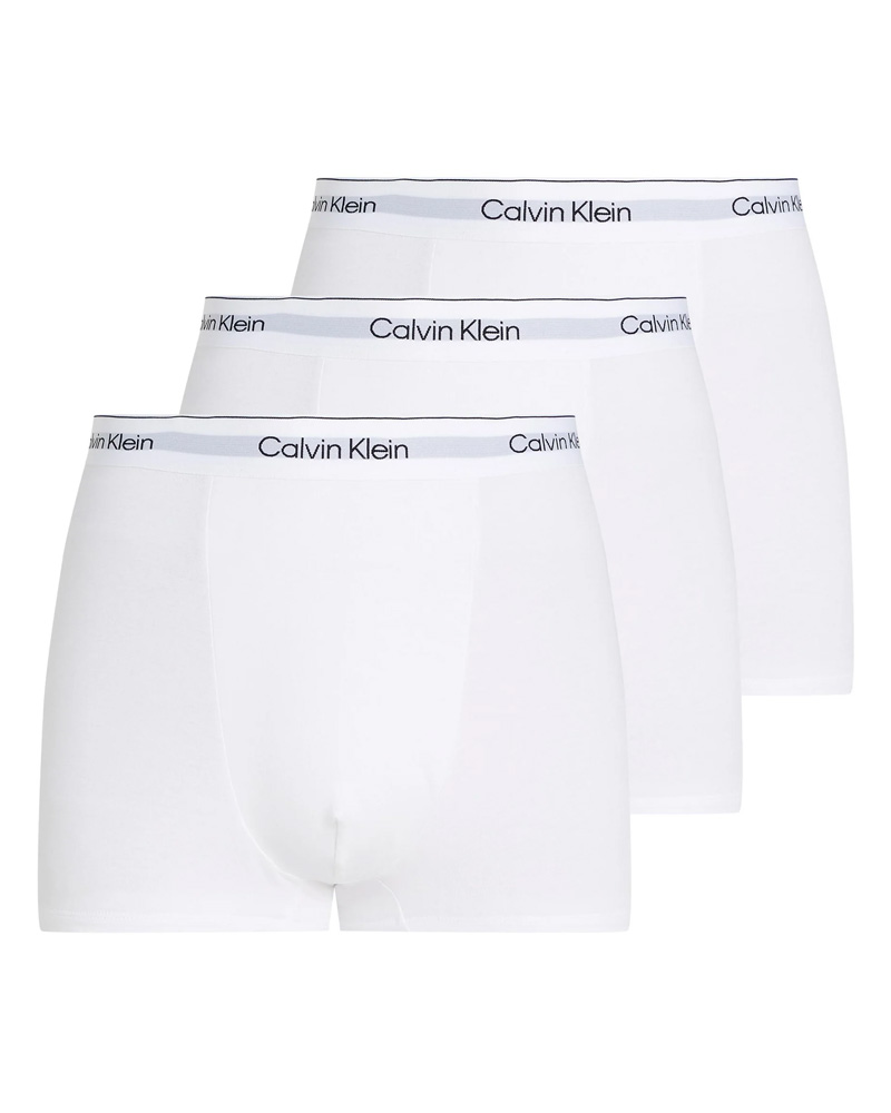 Calvin Klein Icon Cotton Stretch Relaxed Fit Trunks 3-Pack Hvid XL