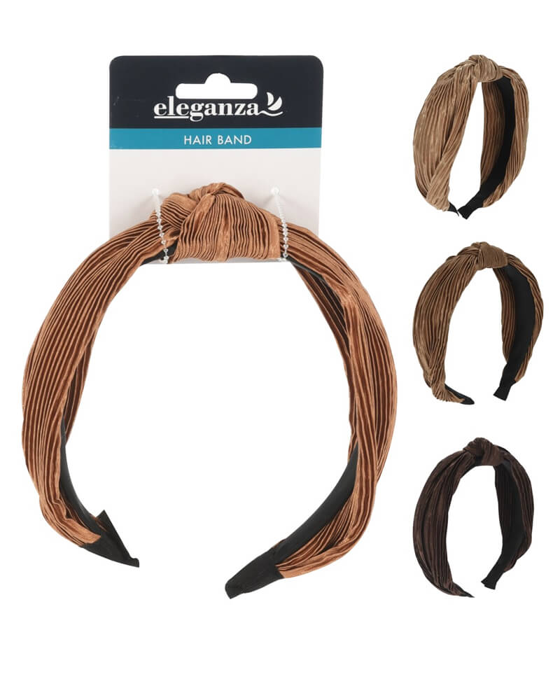 Eleganza Pandebånd Mørkebrun (U) 1 Stk Apparel & Accessories Clothing Hair Headbands Beautycos