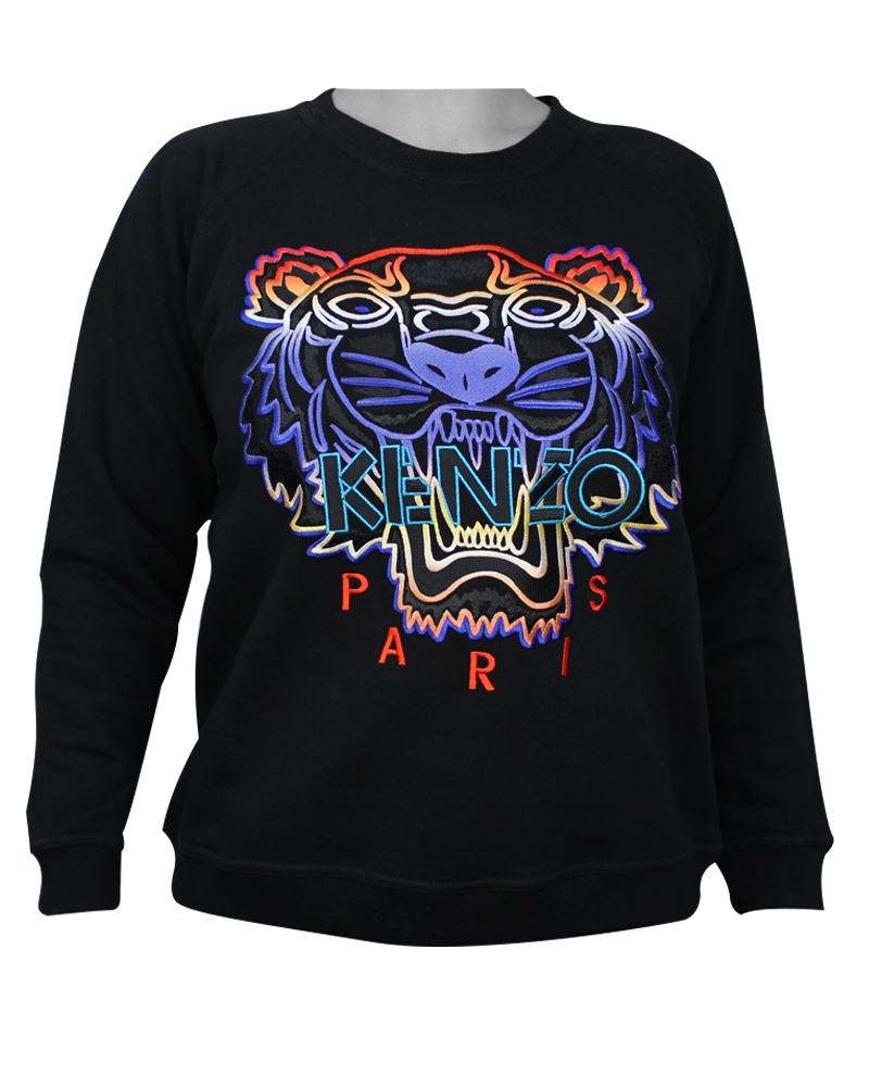 Kenzo Tiger Womans Sweatshirt Gradient S Apparel & Accessories Clothing Shirts Tops Beautycos