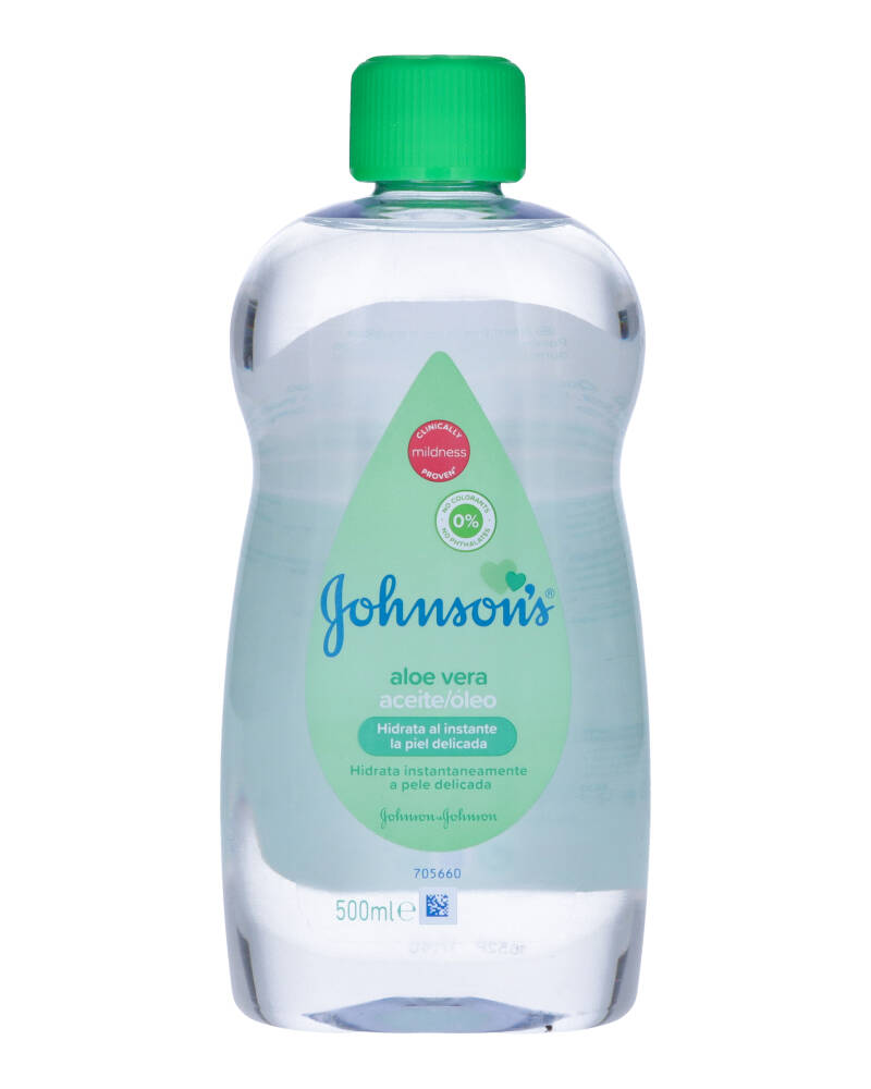 Johnsons Aloe Vera Oil 500 ML Health & Beauty Personal Care Cosmetics Skin Body Beautycos