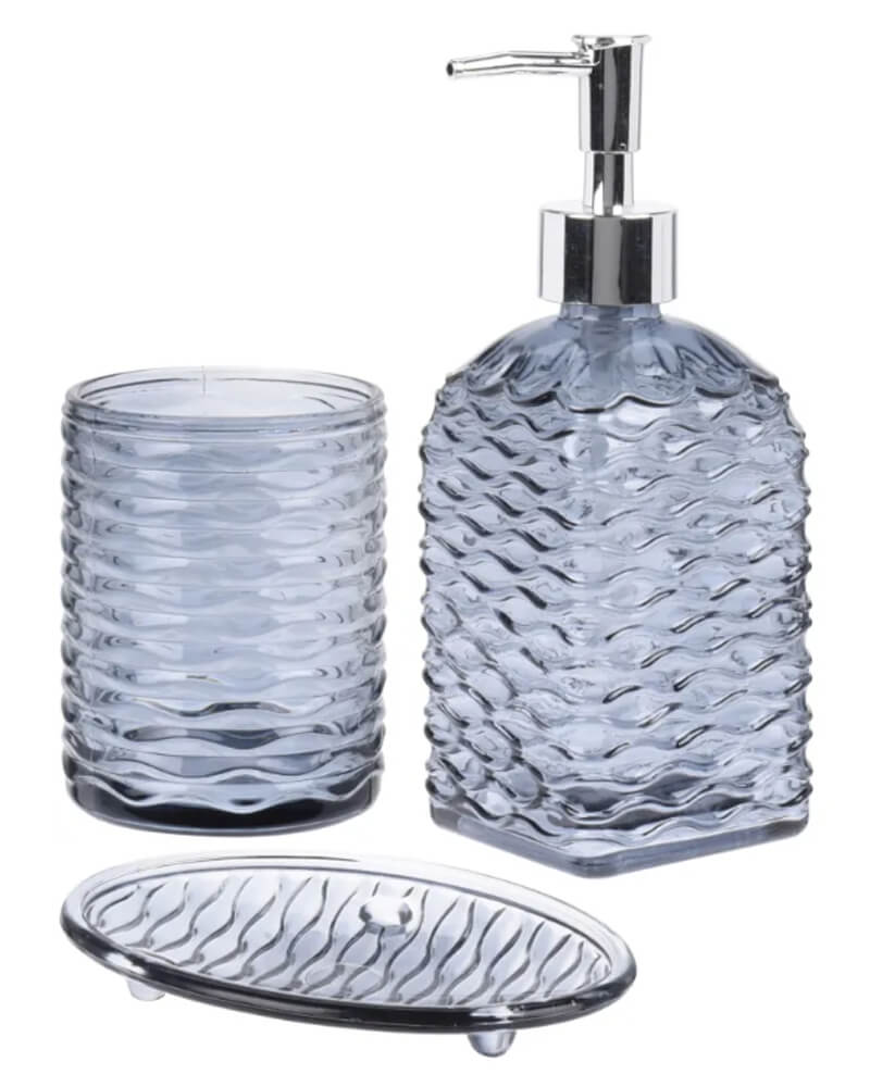 Bathroom Solutions Sæbedispenser Striber Set Grå